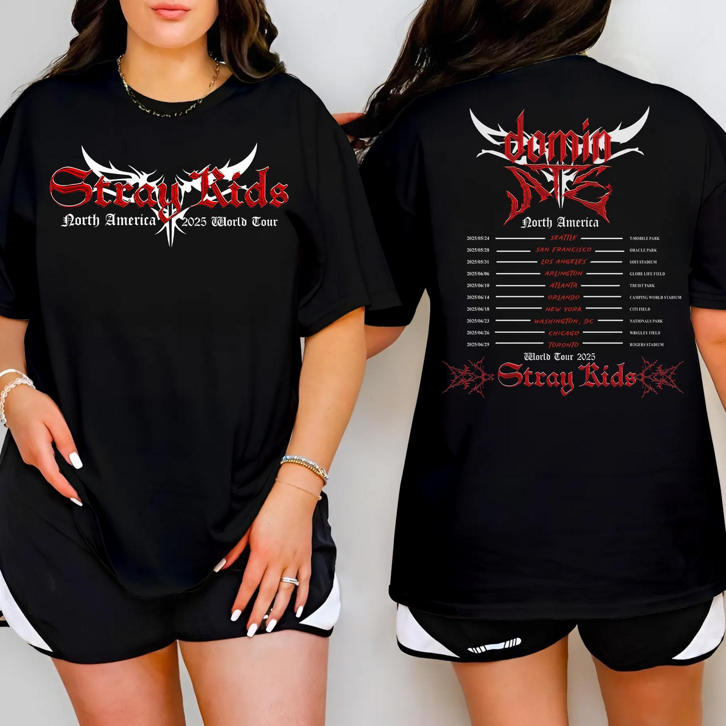 Stray Kids DominATE Tour North America T- Shirt, Stray Kids Shirt, SKZ Merch