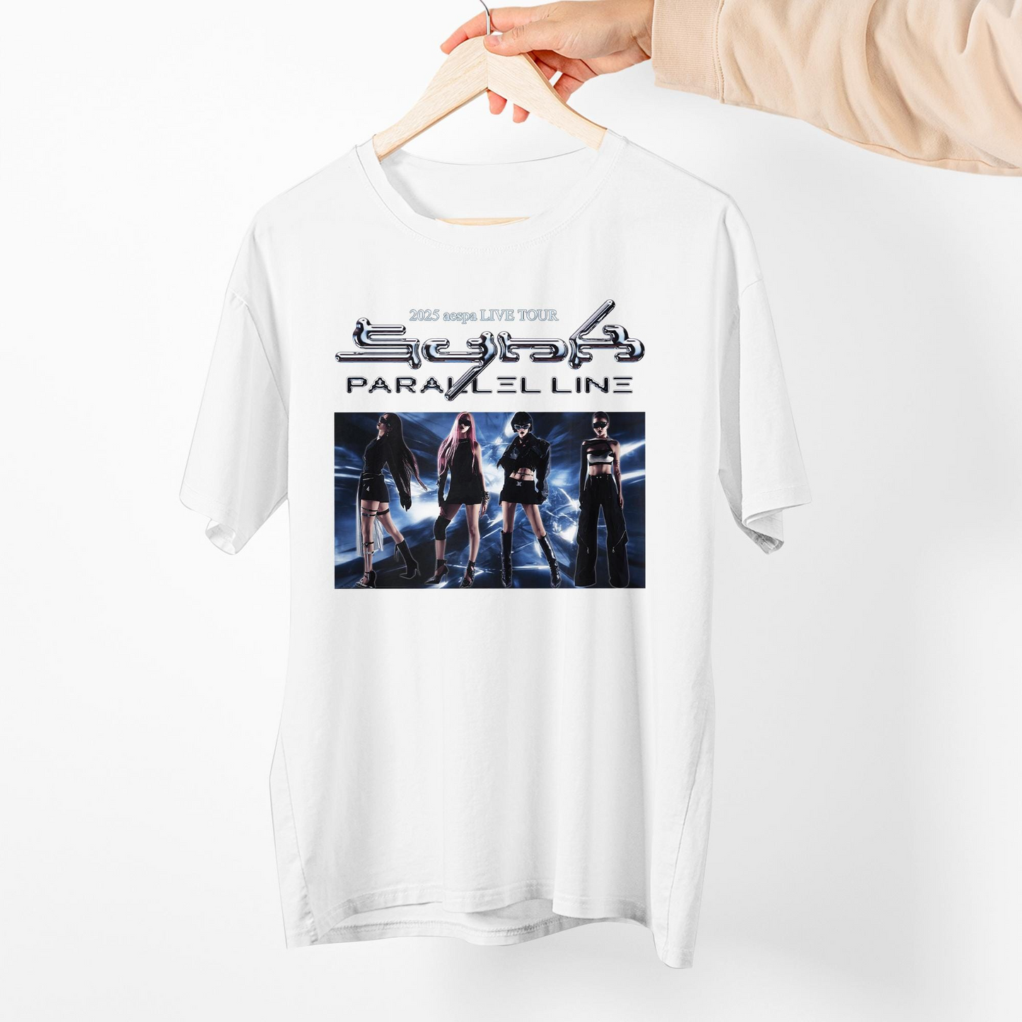 Aespa Live Tour Shirt, AESPA Synk Parallel Line Tour, Aespa Shirt