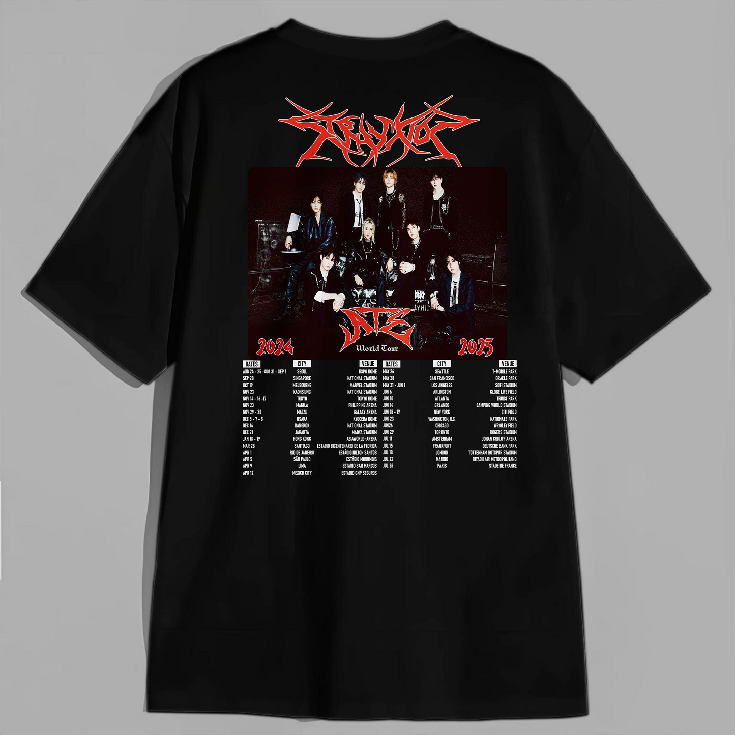 Stray Kids DominATE World Tour T-Shirt, Stray Kids Shirt, SKZ Merch