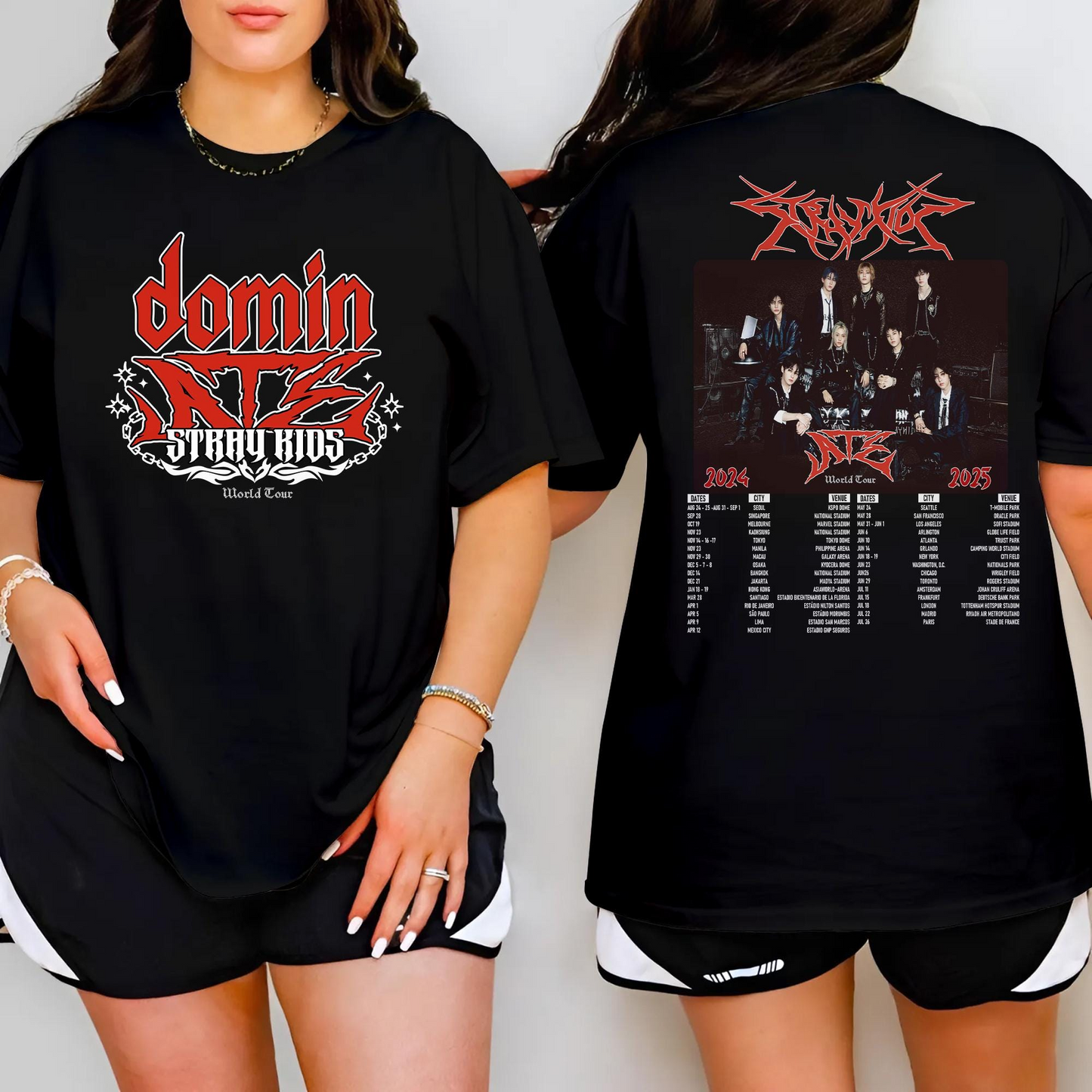 Stray Kids DominATE World Tour T-Shirt, Stray Kids Shirt, SKZ Merch