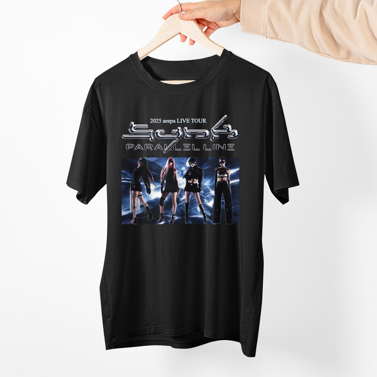 Aespa Live Tour Shirt, AESPA Synk Parallel Line Tour, Aespa Shirt