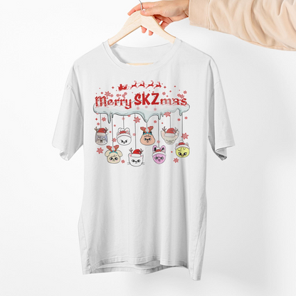 Merry SKZ Mas Shirt, Stray Kids Christmas Shirt, Kpop Christmas Shirt