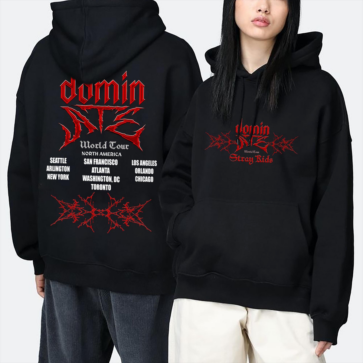 Stray Kids DominATE Tour US 2025 Hoodie, SKZ Merch, Stray