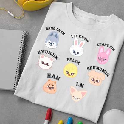 Cute Stray Kids Members Shirt, Skzoo Shirt, Stray Kids Shirt, SKZ Merch, Stray Kids World Tour Shirt