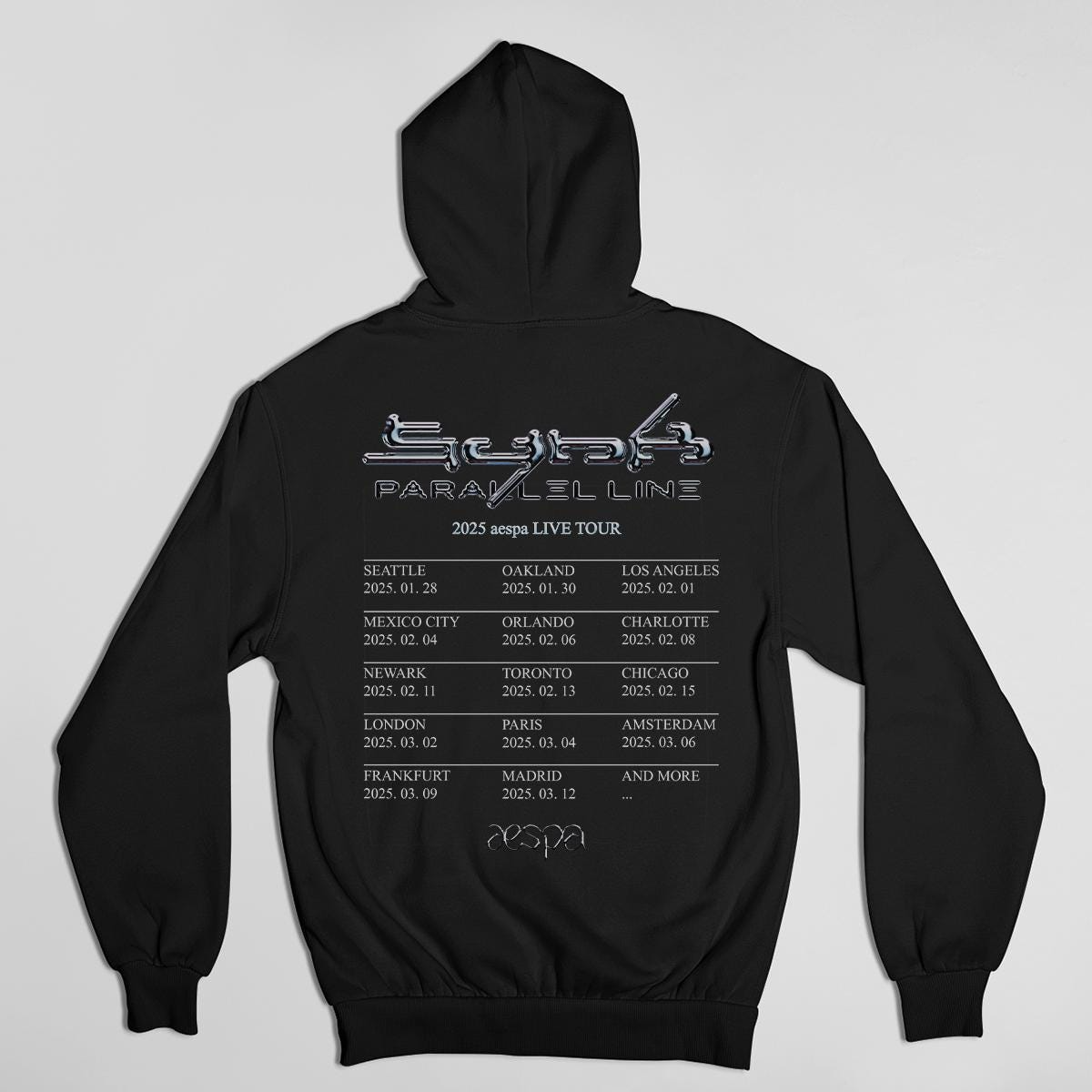 Aespa Tour Hoodie, AESPA Synk Parallel Line Tour Hoodie