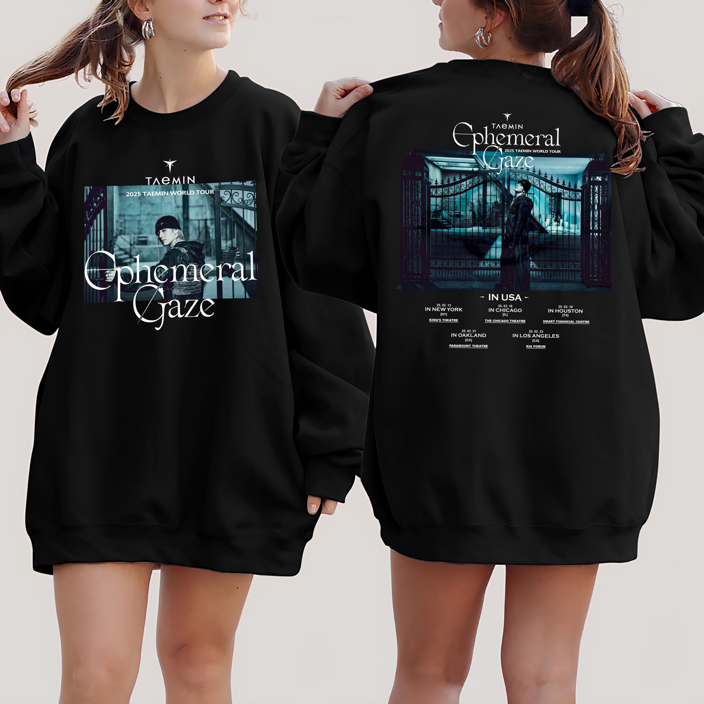 Taemin Tour Sweater, Taemin Ephemeral Gaze Tour Sweatshirt, Kpop Merch