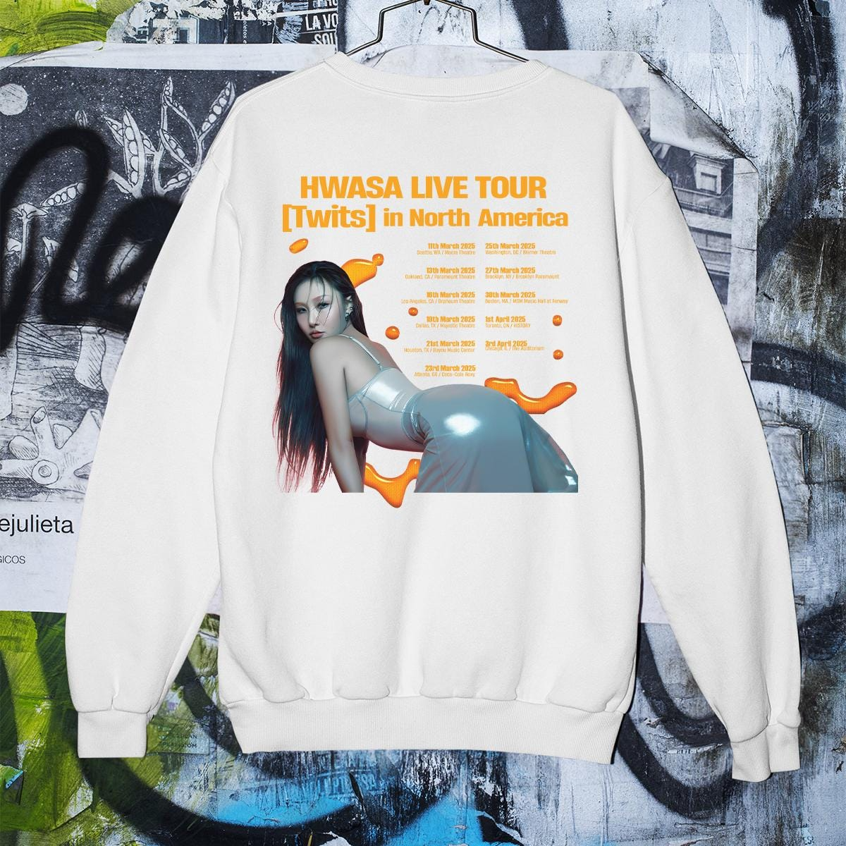 Hwasa Live Tour Twits Sweater, Hwasa Sweatshirt, Hwasa Kpop Merch