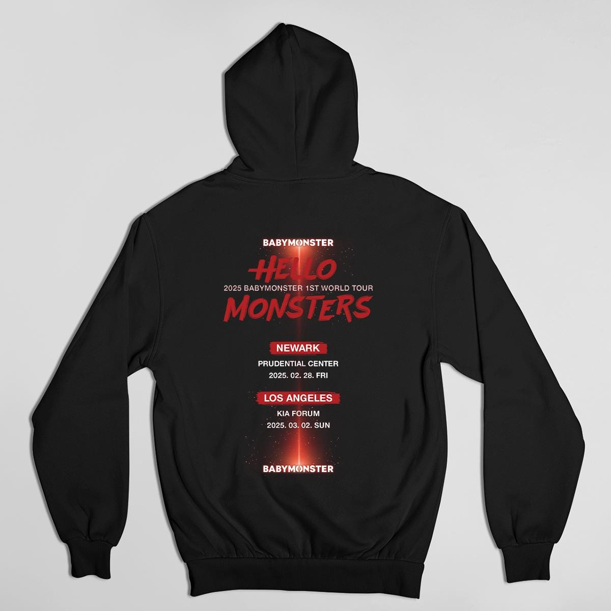 Babymonster Hoodie, Hello Monsters 1st World Tour Hoodie, Kpop Hoodie