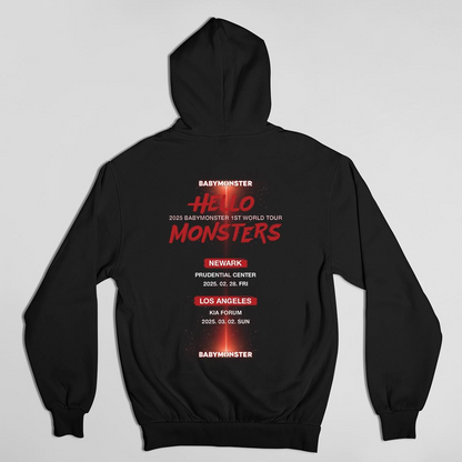 Babymonster Hoodie, Hello Monsters 1st World Tour Hoodie, Kpop Hoodie