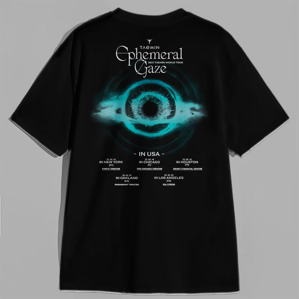 Taemin Ephemeral Gaze Tour Shirt, Taemin Merch, Shinee Teamin Shirt