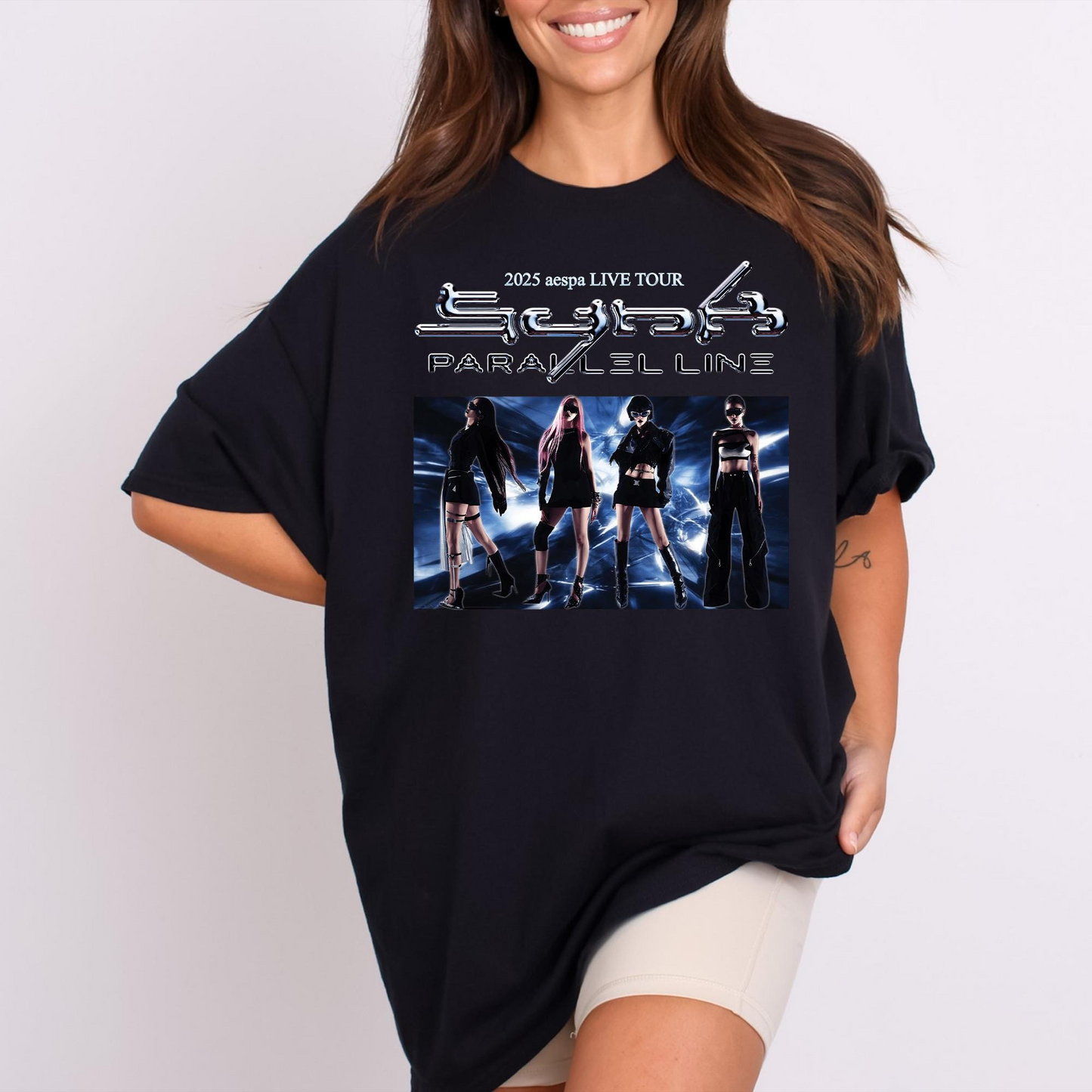 Aespa Live Tour Shirt, AESPA Synk Parallel Line Tour, Aespa Shirt