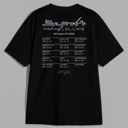 AESPA Synk Parallel Line Tour Shirt, Giselle Aespa Shirt, Aespa Merch