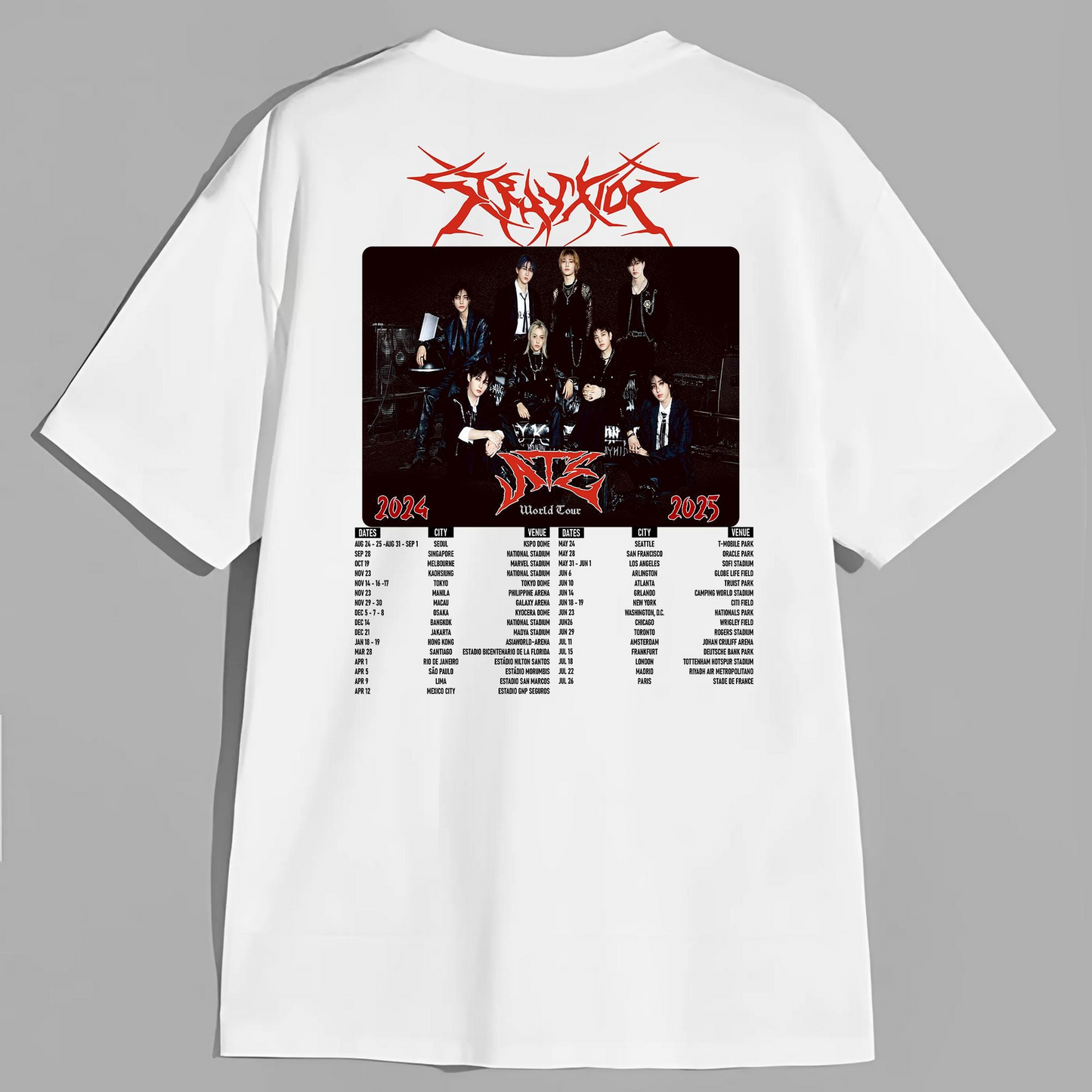 Stray Kids DominATE World Tour T-Shirt, Stray Kids Shirt, SKZ Merch