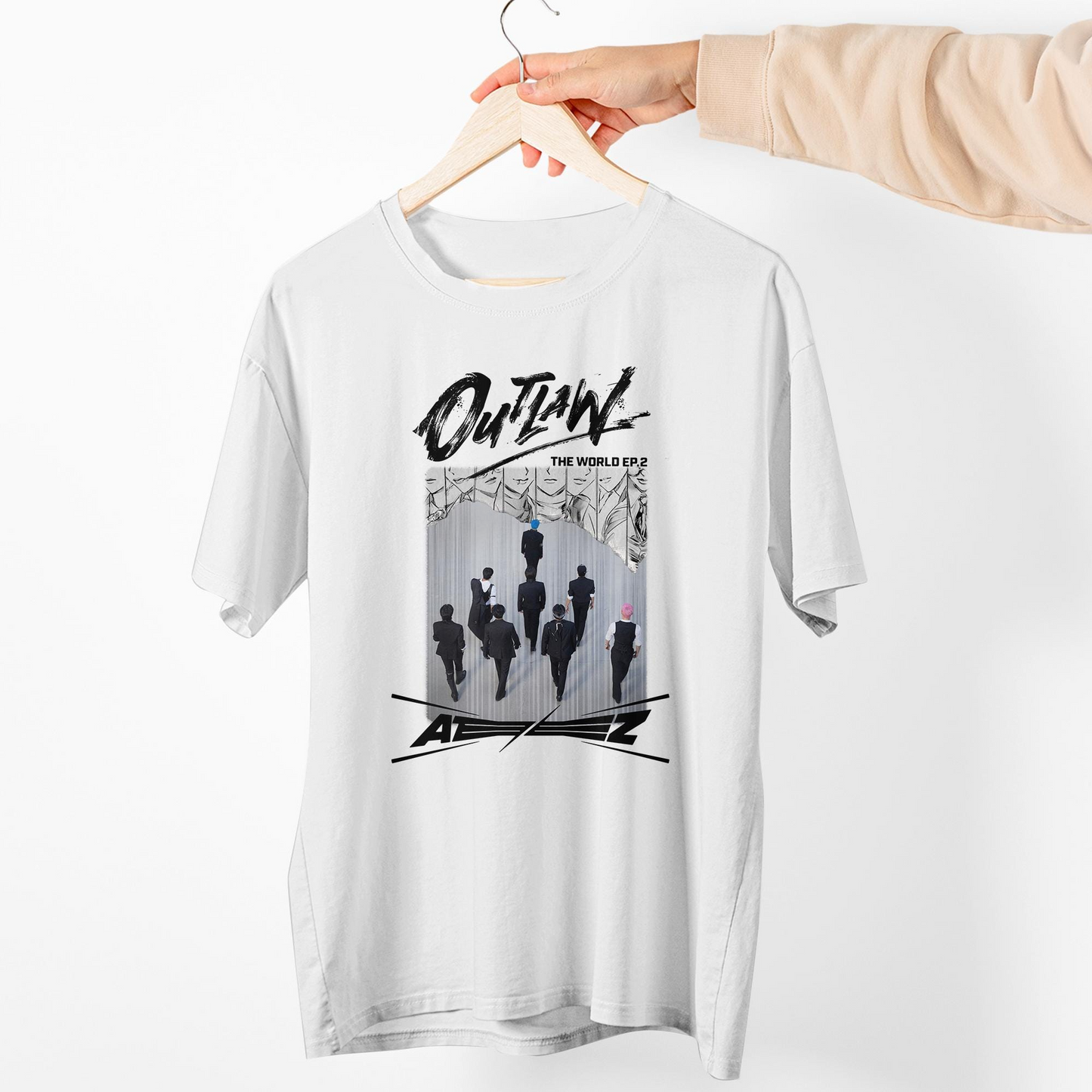 Graphic Ateez Outlaw Album Shirt, Ateez Shirt, Ateez Tour Merch