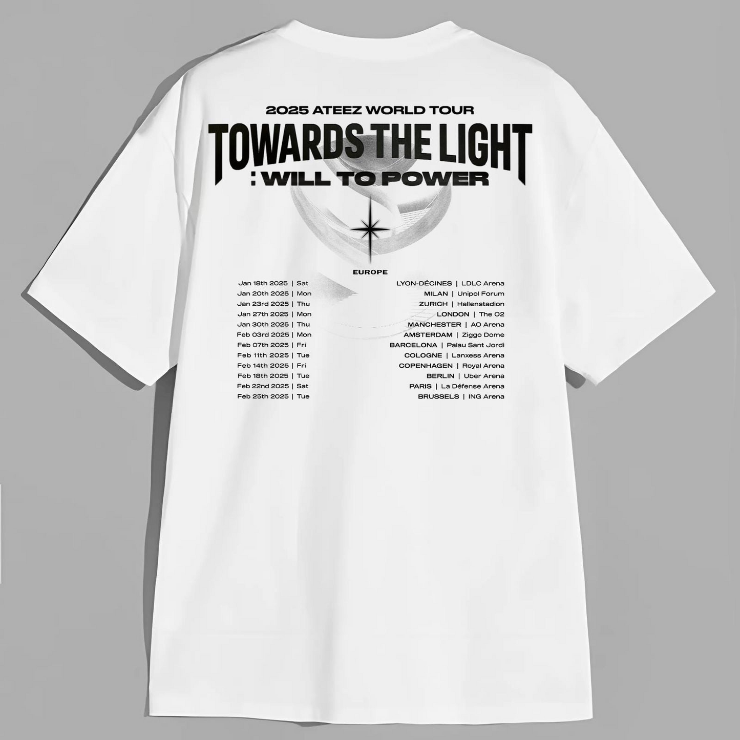 Ateez Towards The Light Tour 2025 Shirt, Ateez Tour Shirt