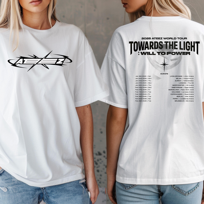 Ateez Towards The Light Tour 2025 Shirt, Ateez Tour Shirt