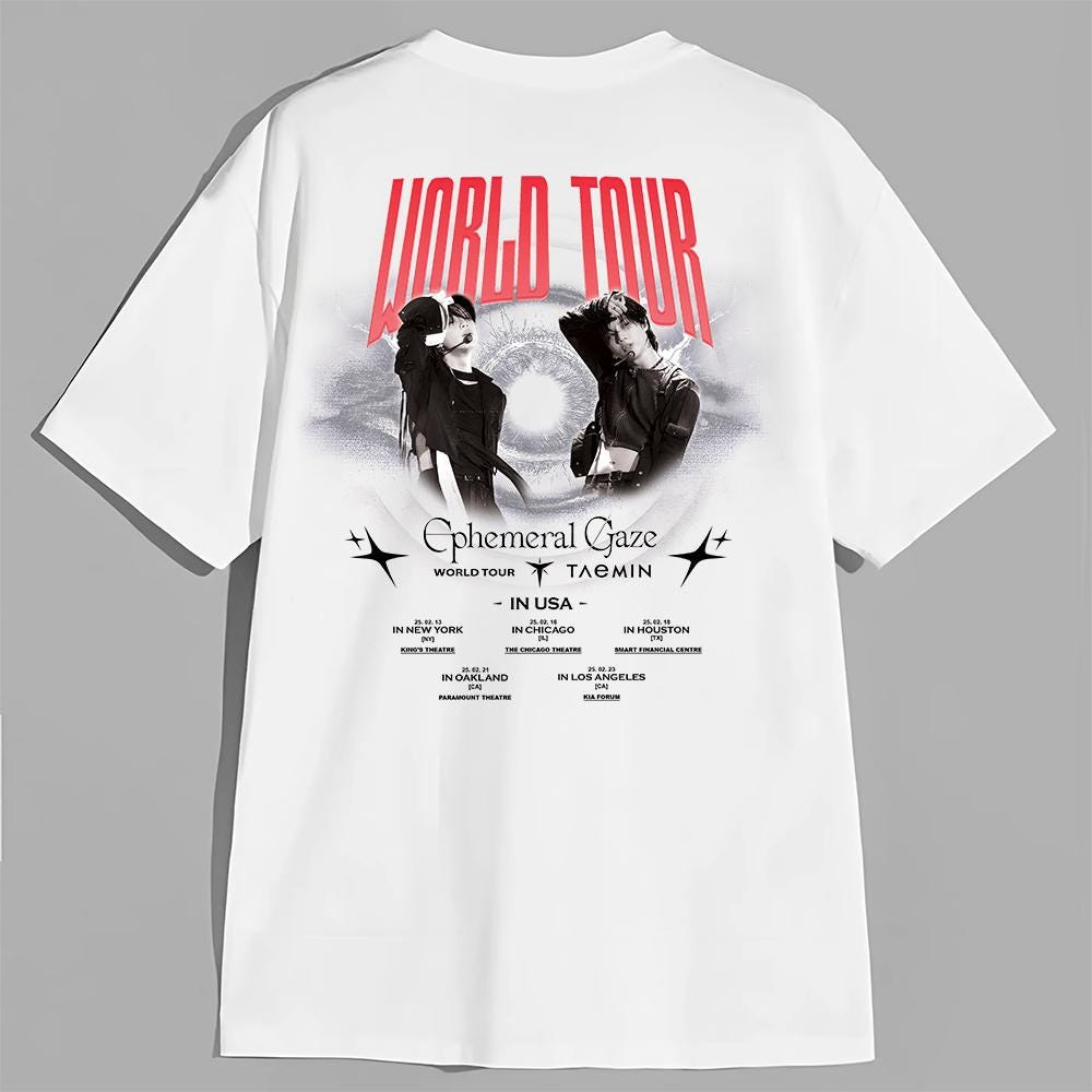 Taemin Ephemeral Gaze Tour Shirt, Taemin Tour Shirt, Kpop Tour 2025 Shirt