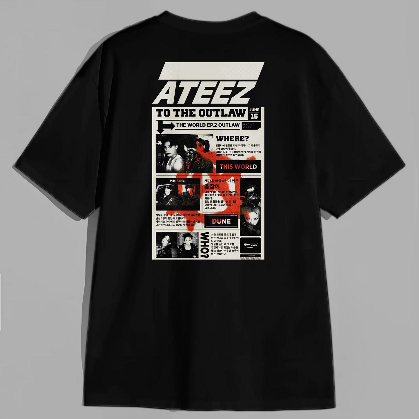 The World EP.2: Outlaw Ateez Shirt, Ateez Tour Shirt, Ateez Gift