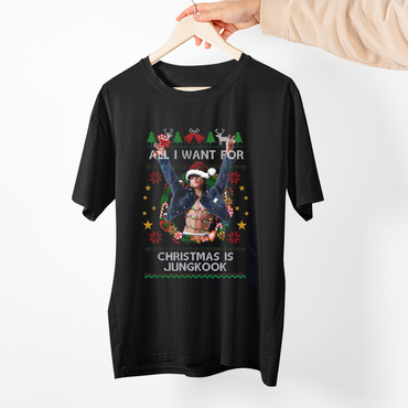 All I Want for Christmas Is Jungkook Shirt, BTS Members Shirt, Kpop Christmas Shirt