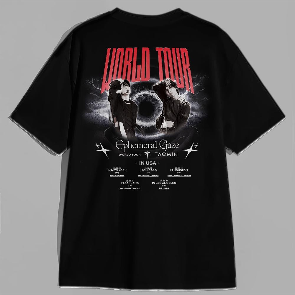 Taemin Ephemeral Gaze Tour Shirt, Taemin Tour Shirt, Kpop Tour 2025 Shirt