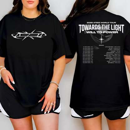 Ateez Towards The Light Tour 2025 Shirt, Ateez Tour Shirt