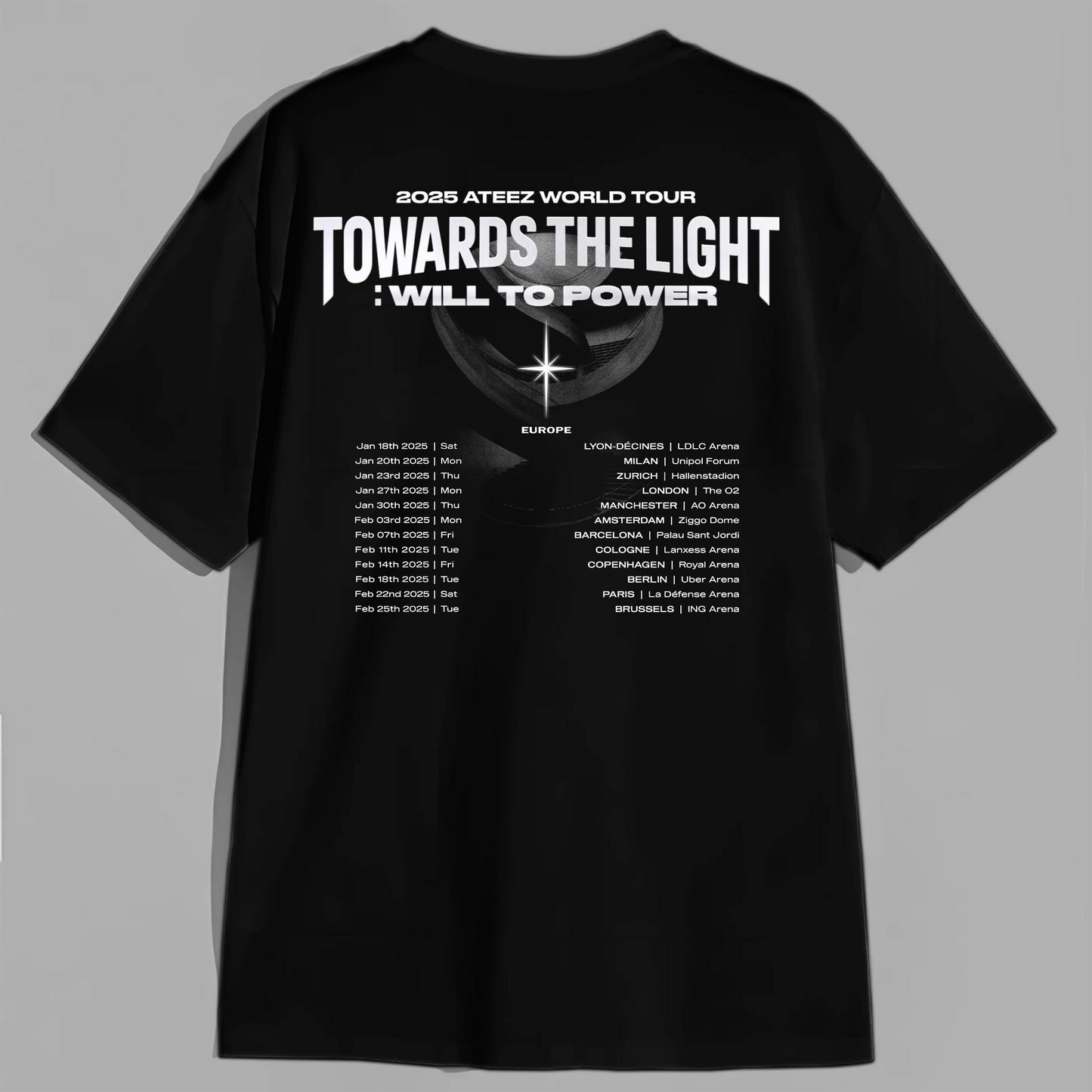 Ateez Towards The Light Tour 2025 Shirt, Ateez Tour Shirt