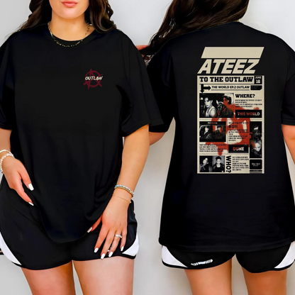 The World EP.2: Outlaw Ateez Shirt, Ateez Tour Shirt, Ateez Gift