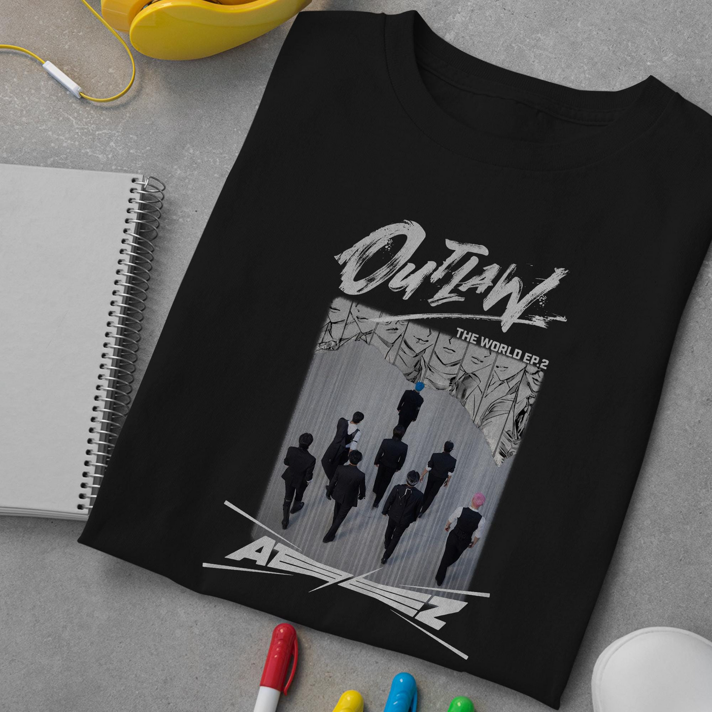 Graphic Ateez Outlaw Album Shirt, Ateez Shirt, Ateez Tour Merch