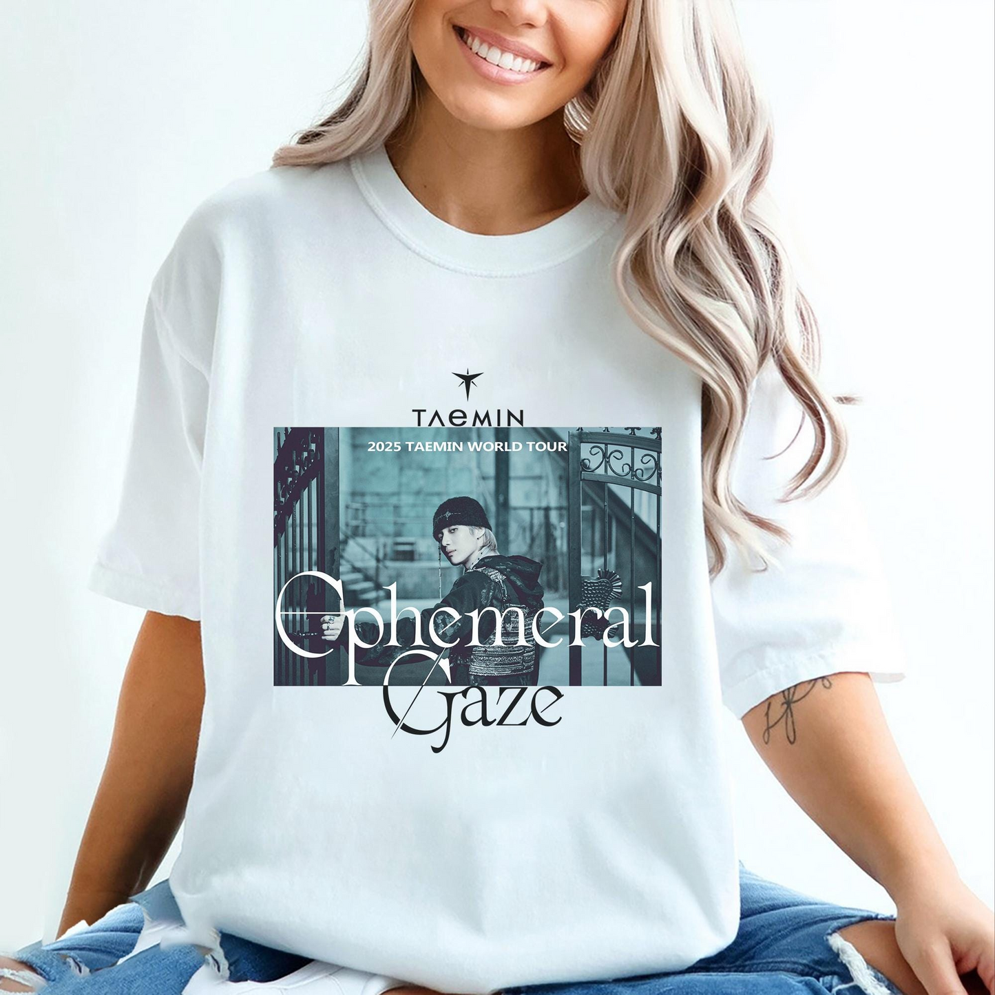 Taemin Ephemeral Gaze Tour Shirt, Shinee Teamin Shirt, Kpop Tour Shirt