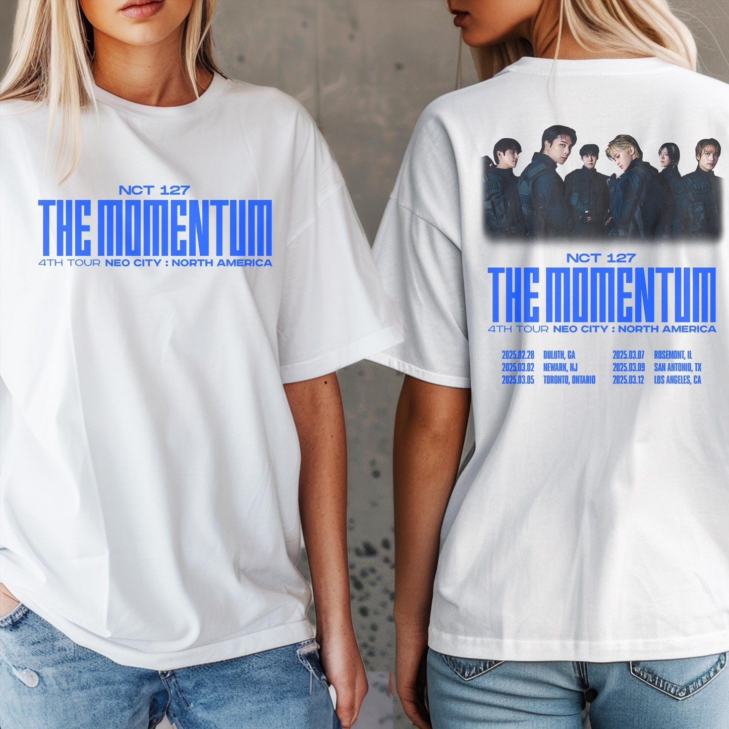 Graphic NCT 127 Shirt, NCT 127 The Momentum Tour Shirt, NCT 127 Merch