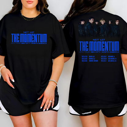 Graphic NCT 127 Shirt, NCT 127 The Momentum Tour Shirt, NCT 127 Merch