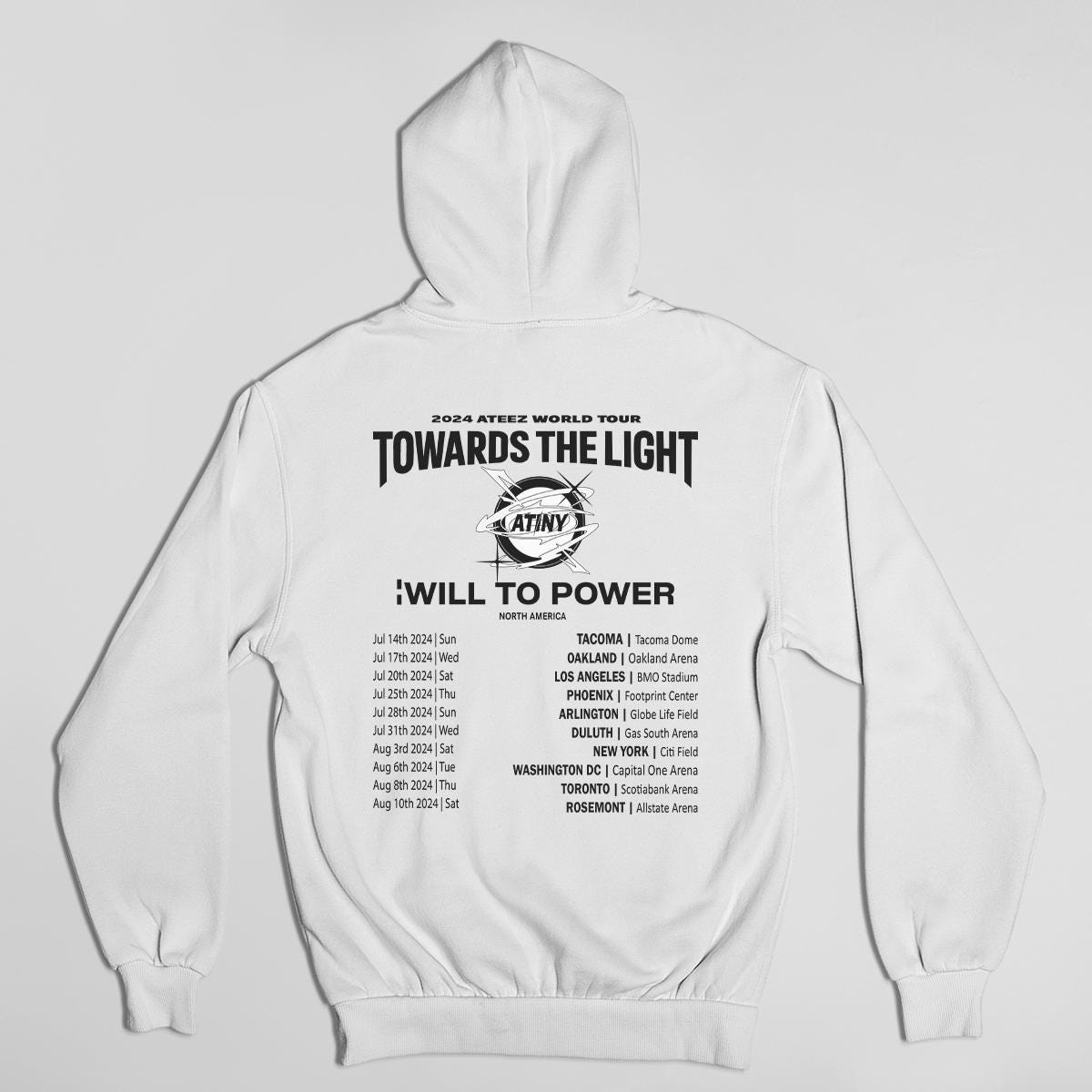 Ateez Towards The Light Tour North America Hoodie, Ateez Tour Hoodie