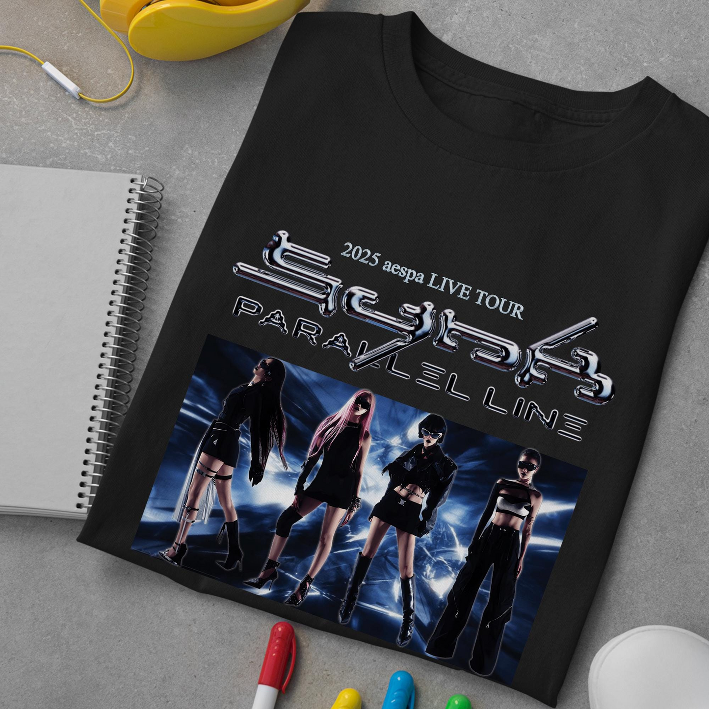 Aespa Live Tour Shirt, AESPA Synk Parallel Line Tour, Aespa Shirt