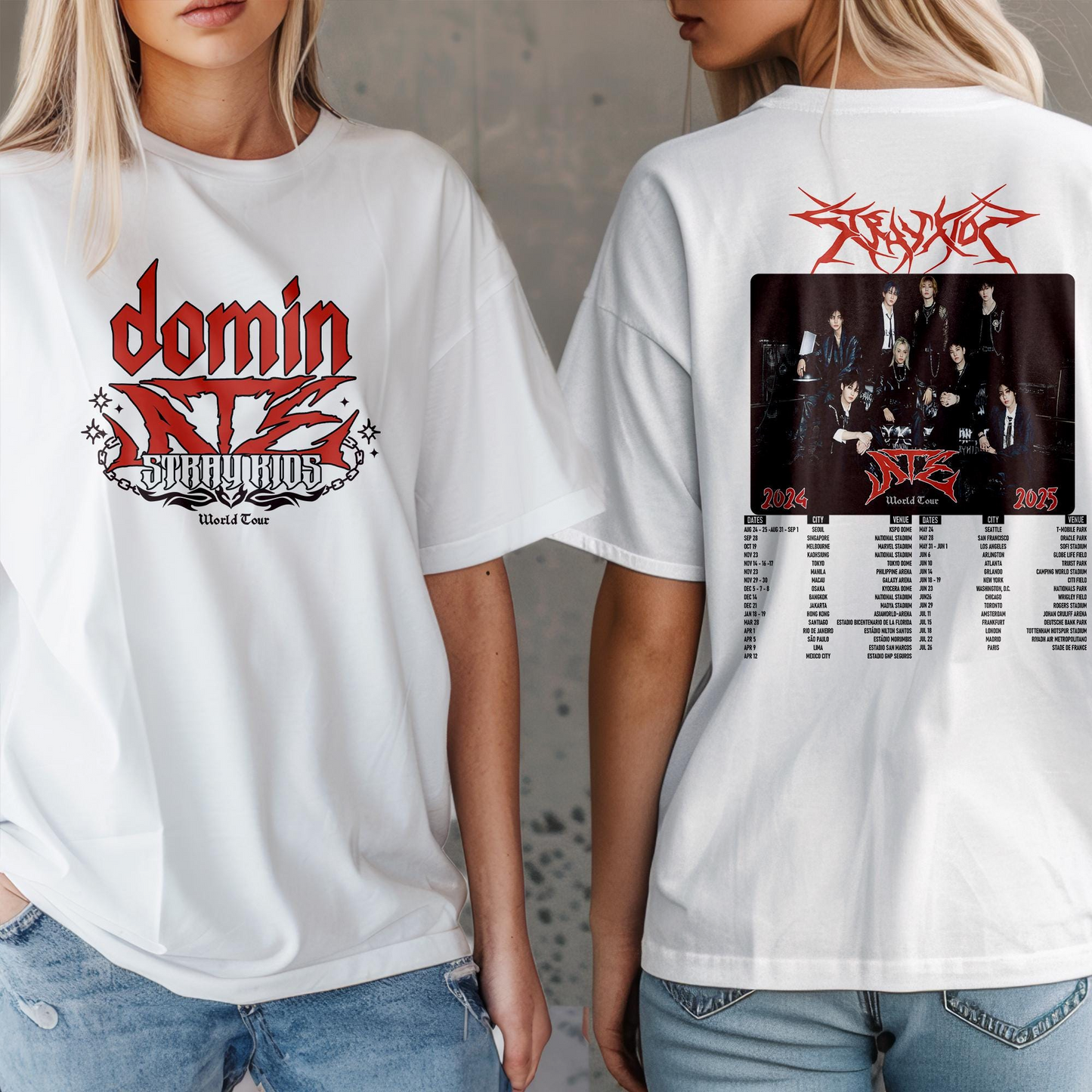 Stray Kids DominATE World Tour T-Shirt, Stray Kids Shirt, SKZ Merch
