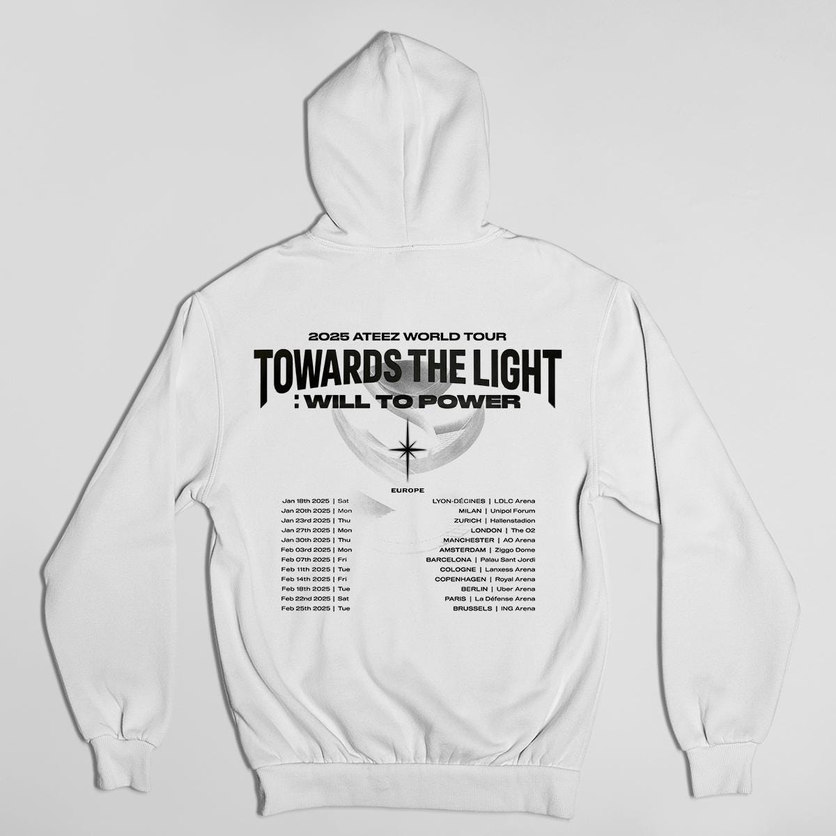 Ateez Towards The Light Tour Europe Hoodie, Ateez Europe Tour Hoodie