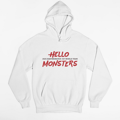 Babymonster Hoodie, Hello Monsters 1st World Tour Hoodie, Kpop Hoodie