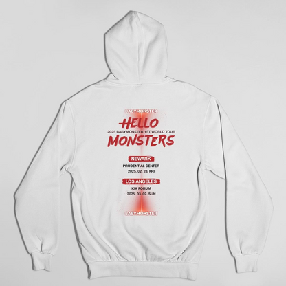 Babymonster Hoodie, Hello Monsters 1st World Tour Hoodie, Kpop Hoodie