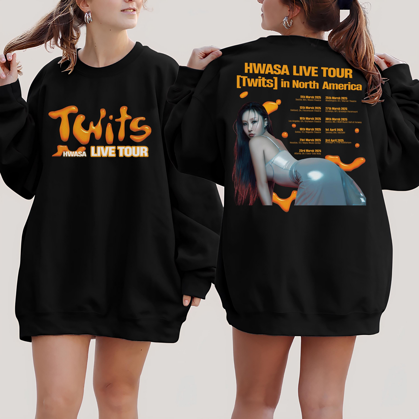 Hwasa Live Tour Twits Sweater, Hwasa Sweatshirt, Hwasa Kpop Merch