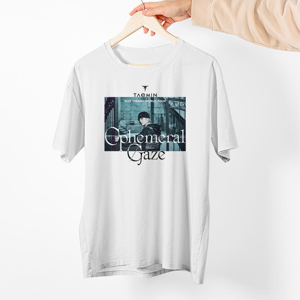 Taemin Ephemeral Gaze Tour Shirt, Shinee Teamin Shirt, Kpop Tour Shirt
