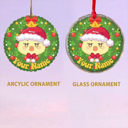 Ateez Ornaments, Custom Name Ornament For Atiny, Kpop Decor