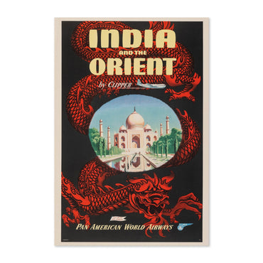India and the Orient Pan Am poster print