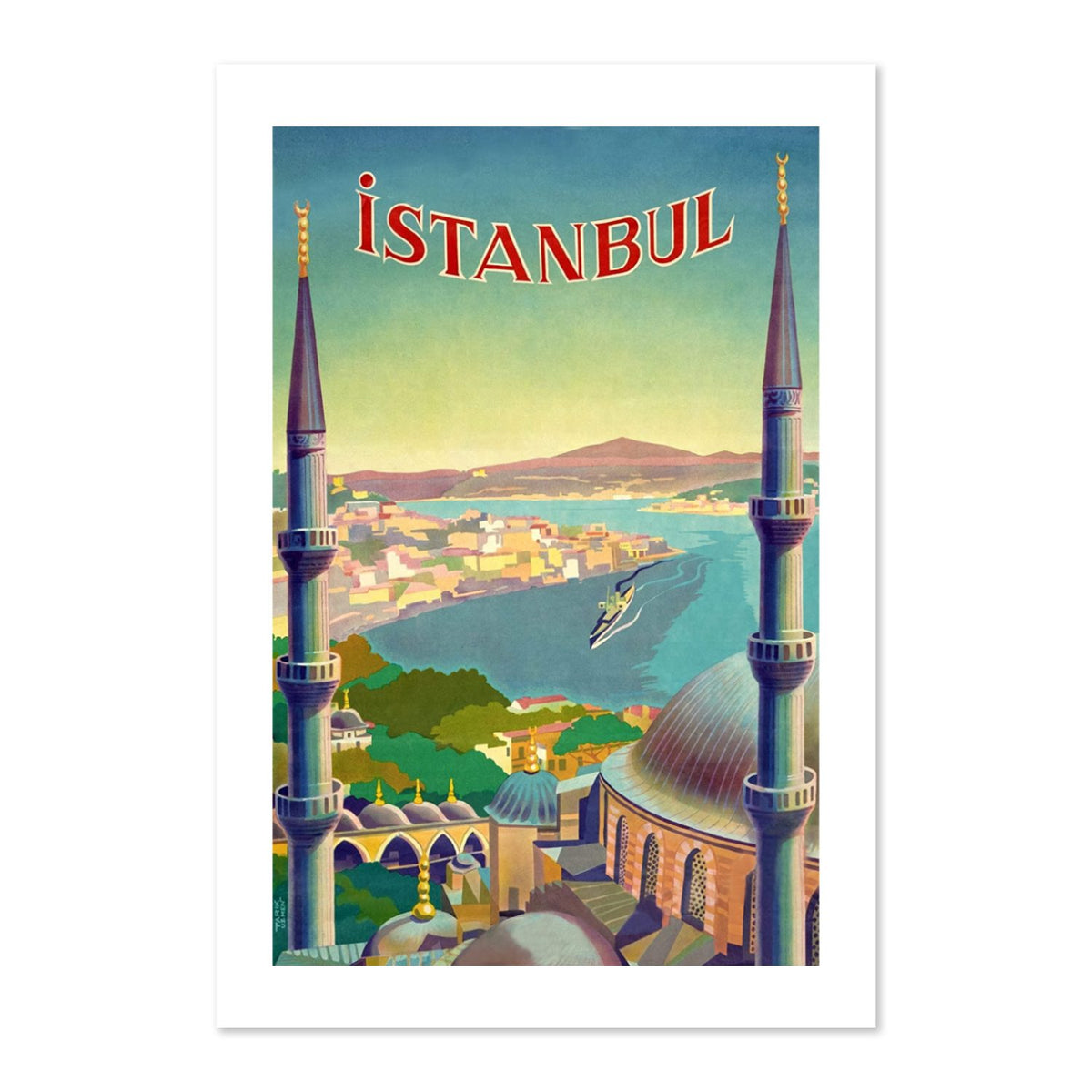 Istanbul poster print