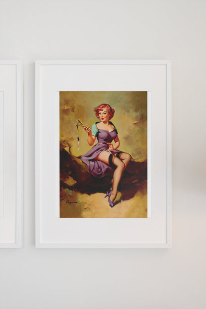 It's a Snap by Gil Elvgren, pin-up poster — gallery wall
