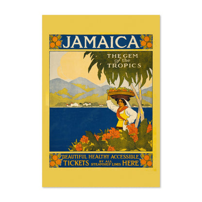 Jamaica Gem of the Tropics poster print