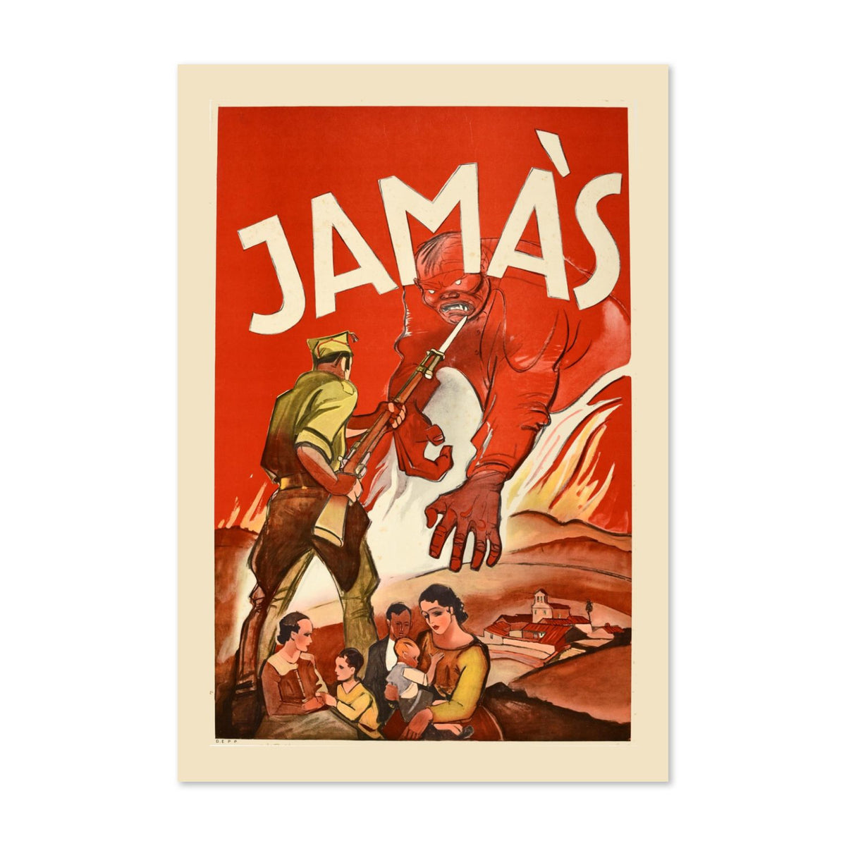 Jamas Never poster print