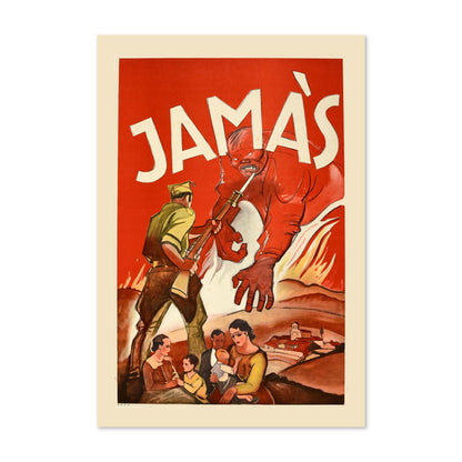 Jamas Never poster print