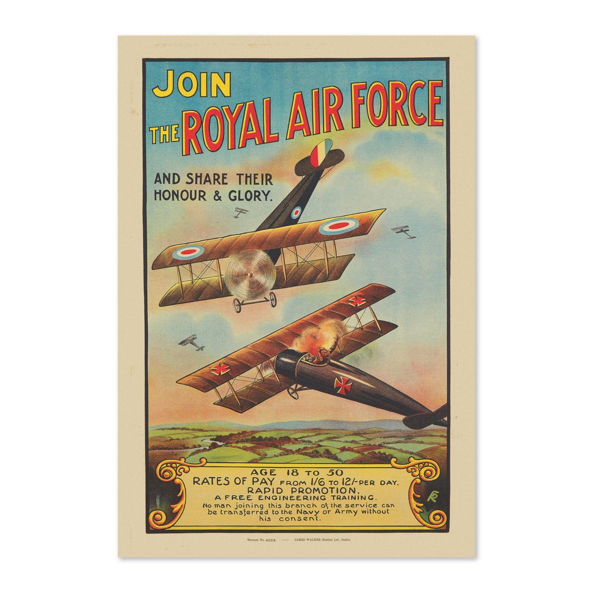 Join the Royal Air Force poster print