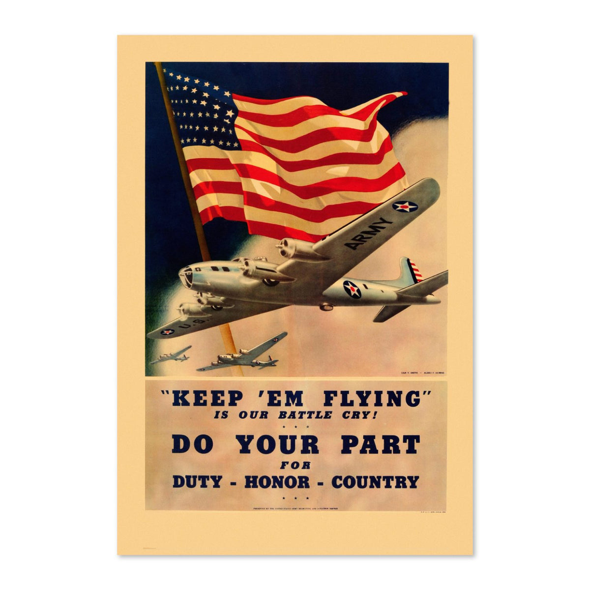 Keep Em Flying poster print