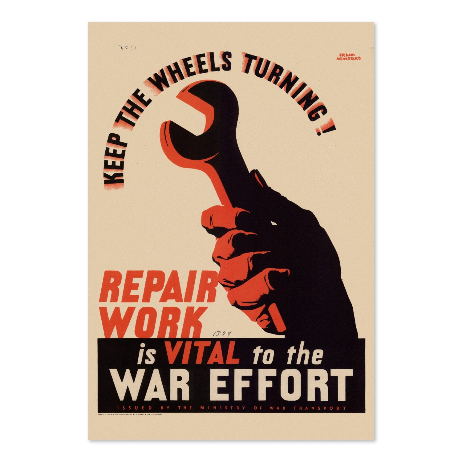 Keep the Wheels Turning Repair Work Is Vital poster print