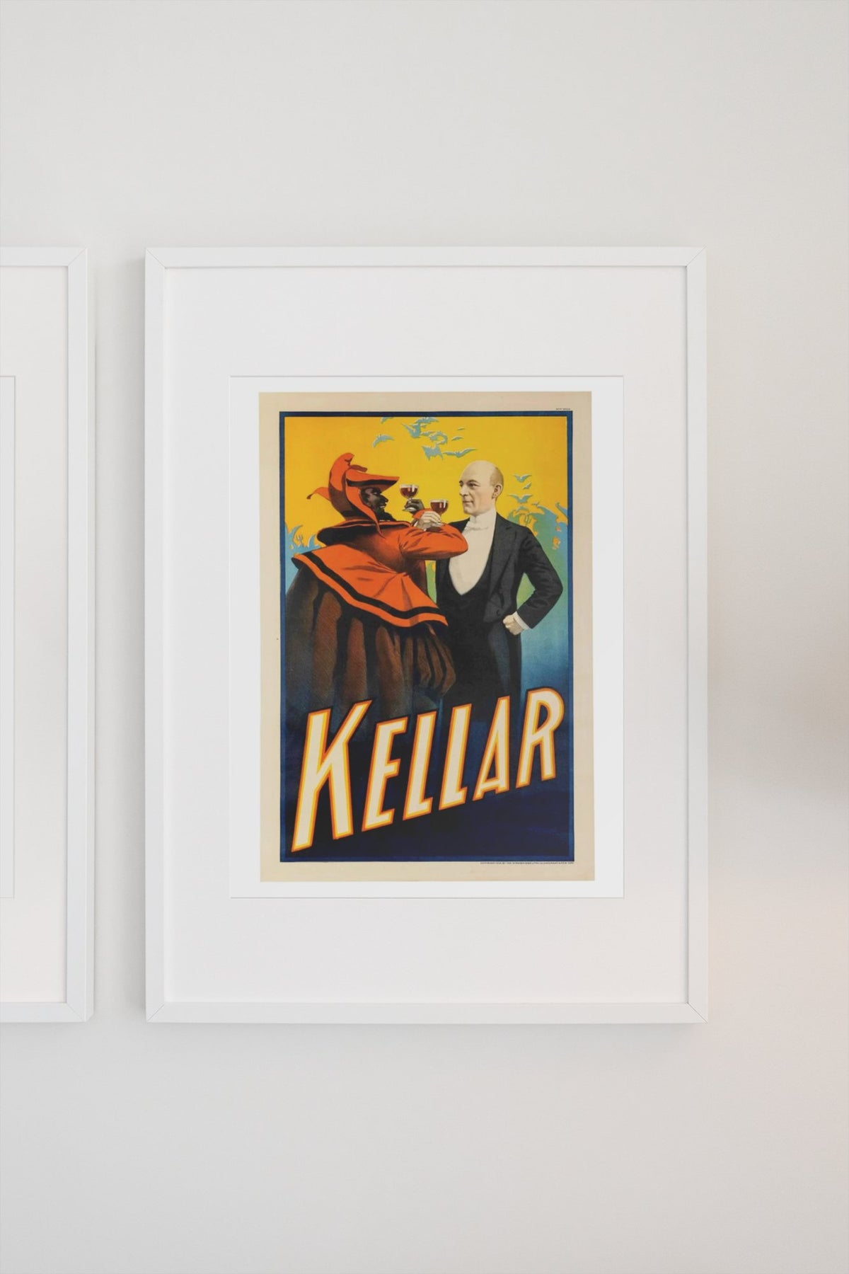 Kellar Drinks With the Devil poster on a light wall